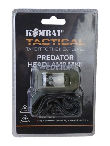 KT Predator Headlamp Head Torch Headtorch Black Olive Tactical Military