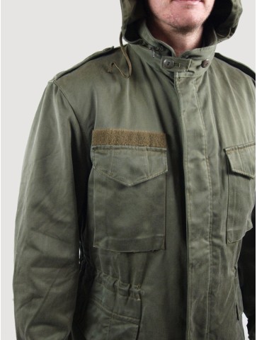 Genuine Vintage Austrian M65 Jacket Cotton Canvas Army Army Mens Olive Green