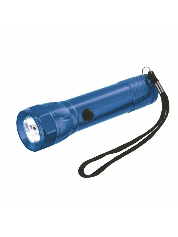 Ex-Display Highlander Pro 9 LED Torch Blue Aluminium Case Camping 50 Lumens