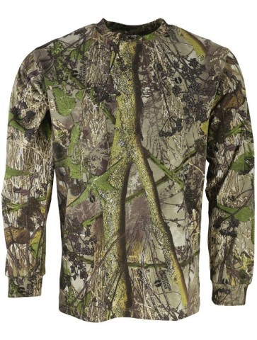 Kombat Hedgerow Short Sleeve T-Shirt Fishing Hunting Shooting Camouflage  Leaf