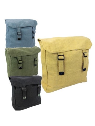NEW Medium Cotton Army Style Canvas Vintage Satchel Backpack Haversack