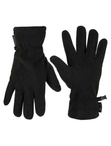 Highlander Polar Fleece Gloves Black Thermal Winter