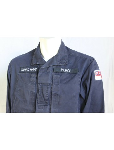 Genuine Surplus Royal Navy British Naval lightweight Jacket H/W Shirt Badged G1