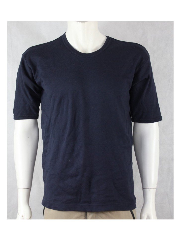 Genuine Surplus British Army PT Top Cotton Navy Blue T-Shirt  Large  (683)