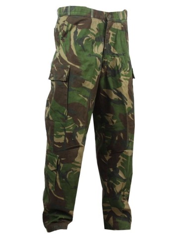 Genuine Surplus Dutch Heavy Duty Camo Trousers DPM Adjustable Denim Type