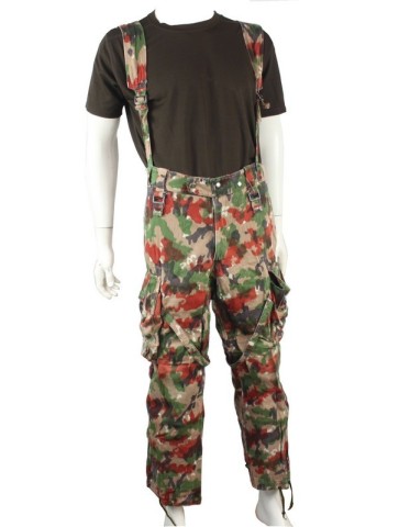 Genuine Surplus Swiss Camouflage Heavyweight Trousers With Pockets