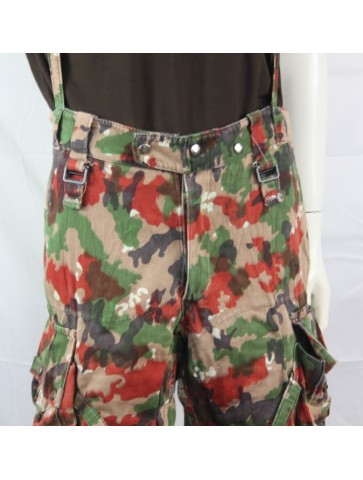 Genuine Surplus Swiss Camouflage Heavyweight Trousers With Pockets