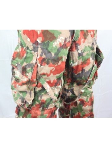 Genuine Surplus Swiss Camouflage Heavyweight Trousers With Pockets