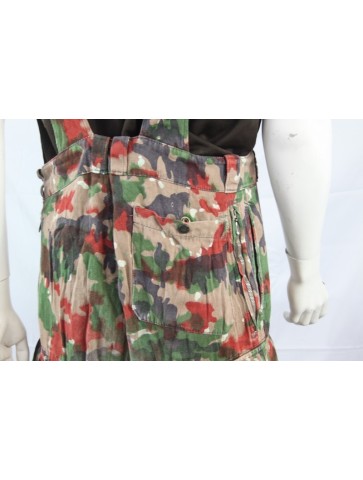 Genuine Surplus Swiss Camouflage Heavyweight Trousers With Pockets