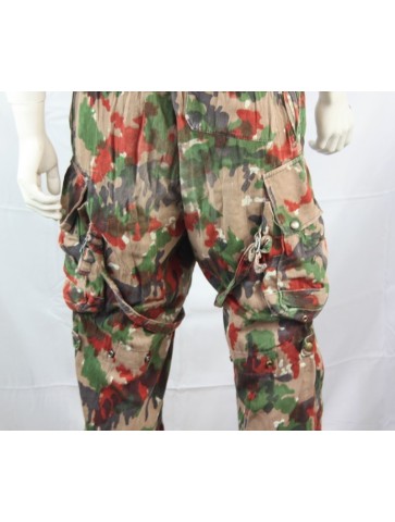 Genuine Surplus Swiss Camouflage Heavyweight Trousers With Pockets