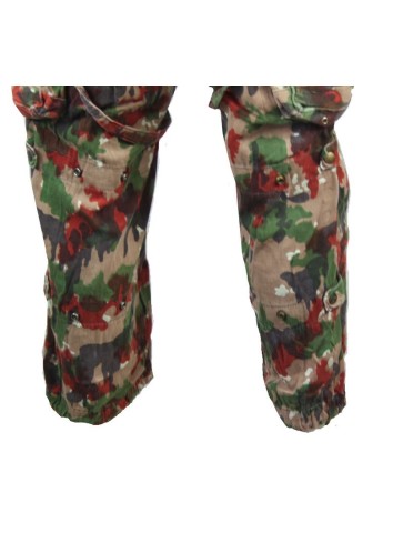 Genuine Surplus Swiss Camouflage Heavyweight Trousers With Pockets