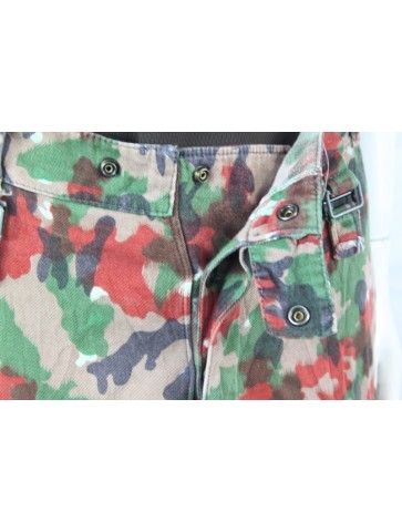 Genuine Surplus Swiss Camouflage Heavyweight Trousers With Pockets