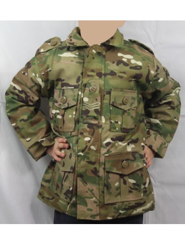 Kids/Boys Army British Padded Quilted Zipped Camo Jacket...