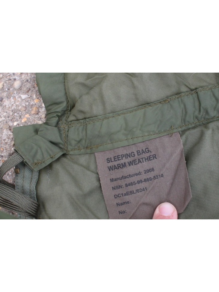 Genuine Surplus British Army Jungle Sleeping Bag Lightweight Olive (1283)