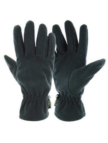 Highlander Windproof Fleece Gloves Black Thermal Winter...