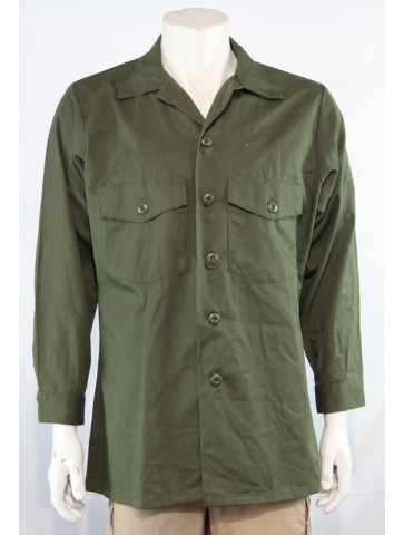 Genuine Surplus US Army Button Fasten Shirt Olive Green...
