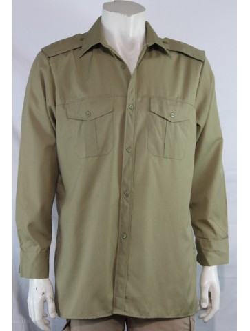 Genuine Surplus USSR Khaki Shirt Army Military 16.5"...