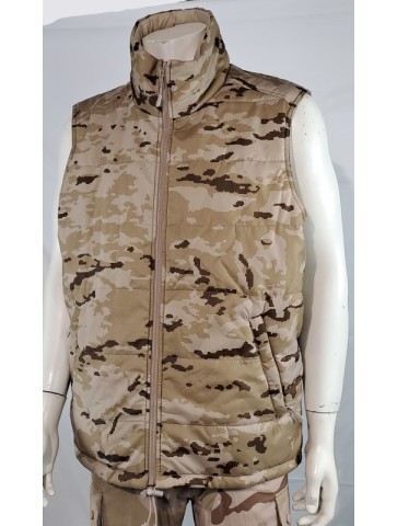 Genuine Surplus Spanish Army Padded Gilet New Digital...