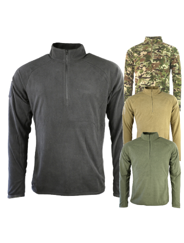 Kombat Alpha Mid-Layer Fleece Top Jumper Sweater Tactical...