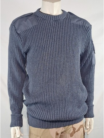 Genuine British RAF Wool Jumper Crew Neck Blue Surplus...