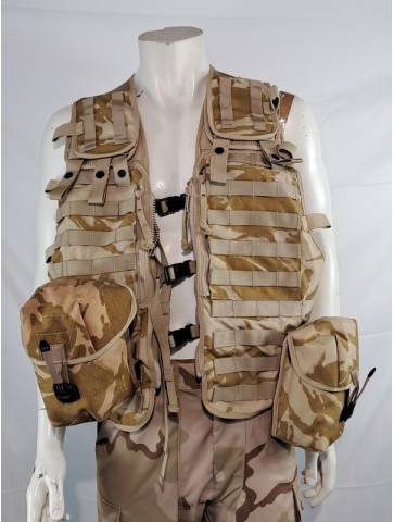 Genuine Surplus British Army Military Assault Vest Desert...