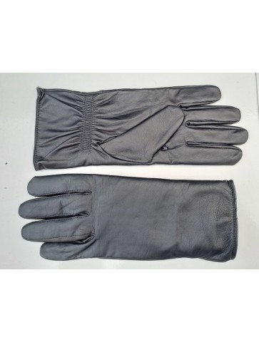 Brand New Black Leather Military Style Gloves Mens Size...