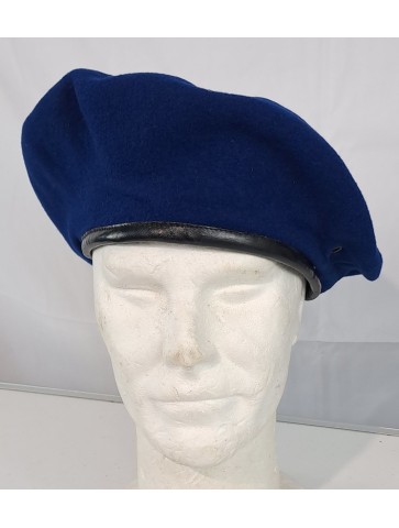 Genuine Surplus French Army Extra Wide Royal Blue Beret...