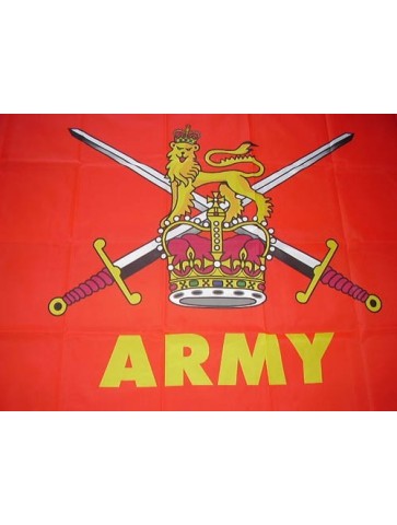 British Army Printed Polyester Flag 5'x3'