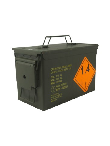 NEW Genuine Unissued Army .50Cal H83 Ammo Box Metal Box...