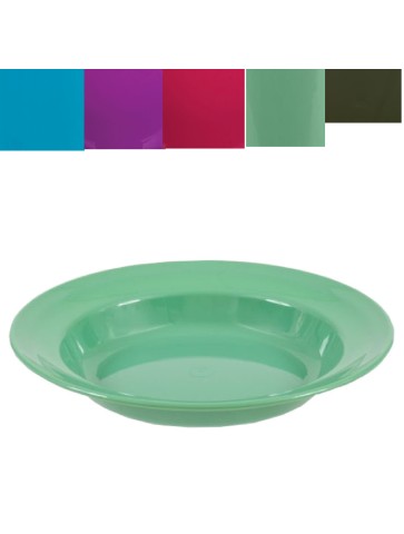 Highlander Plastic Camping Deep Plate Pasta Bowl Tough...