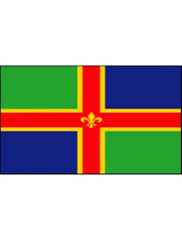 Lincolnshire County Flag Printed Polyester Flag 5'x3'...