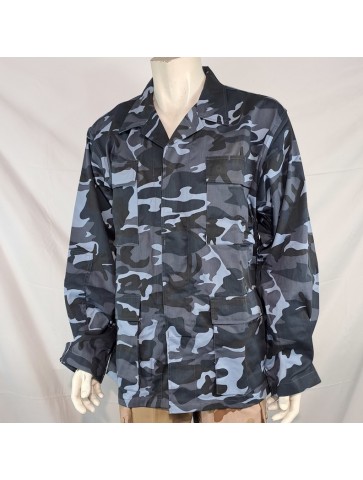 Military style US BDU Midnight Blue Camo Shirt...