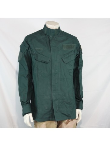 Genuine Surplus Spanish Police Combat Shirt Bottle Green...