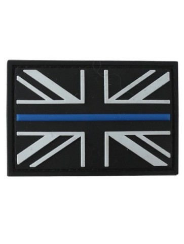 Thin Blue Line Tactical Patch Black Velcro Backed