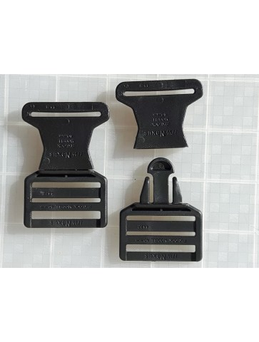 Suspender Clip Buckle Quick Release Centre Button For Bib n Brace Overtrousers, Dungarees, (FCB40)