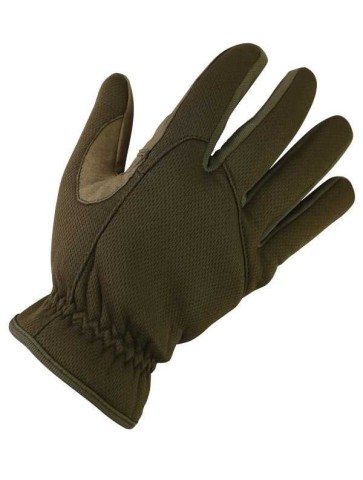 Kombat Delta Fast Gloves Tactical Neoprene & Suede Brown / Coyote