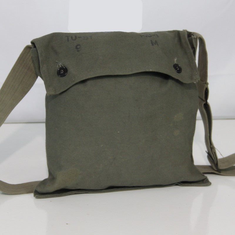Genuine Surplus Vintage Army Military Small Side Bag Canvas Olive (3434)