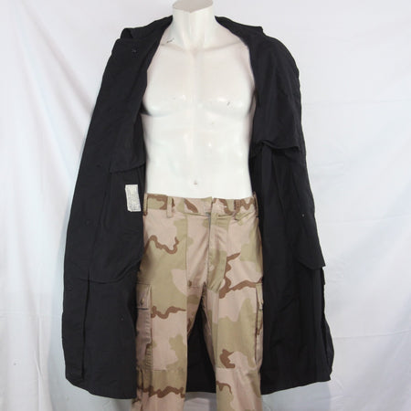 British Royal Navy Raincoat Overcoat Navy BLue Genuine Surplus 36-38" (4304)