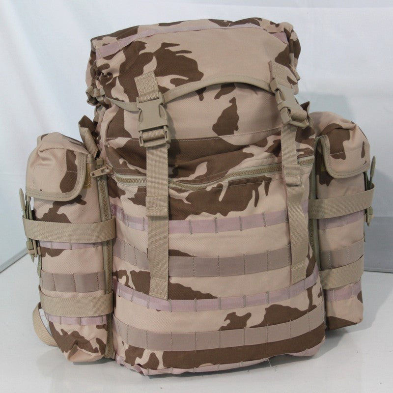 NEW Genuine Surplus Czech Army Desert Rucksack Daysack Camo Holes in Base (3371)