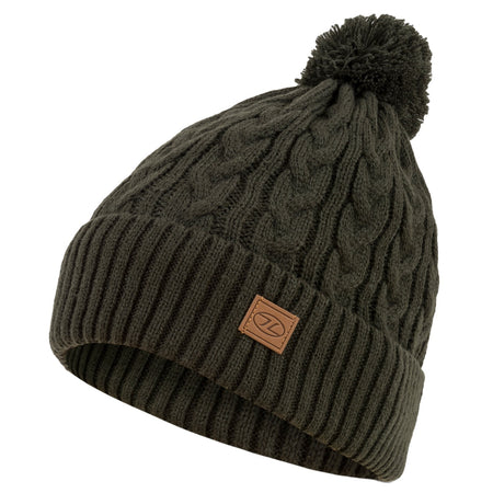 Knitted Bobble Hat Ski Thermal Winter Warm Fleece Lin Green Black Grey Red Yello