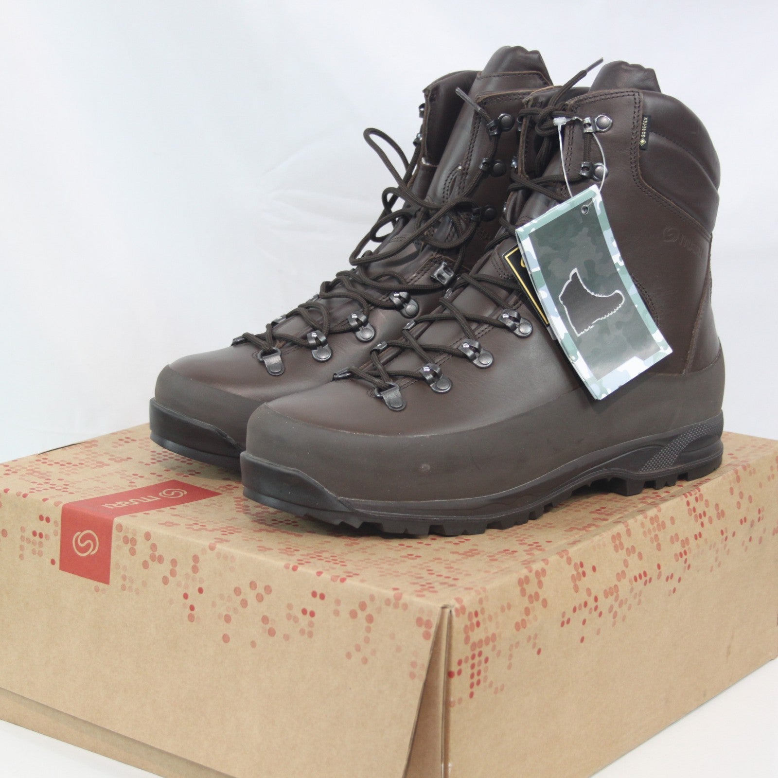 Iturri Cold Wet Weather Army Boot Mens Brown Leather Gore-tex Lined 12L (4024)