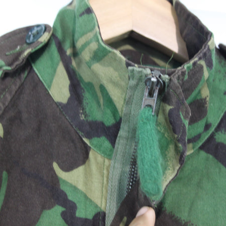 Vintage Camo Jacket British Army Cadet Windproof Smock Genuine Surplus XS (4462)
