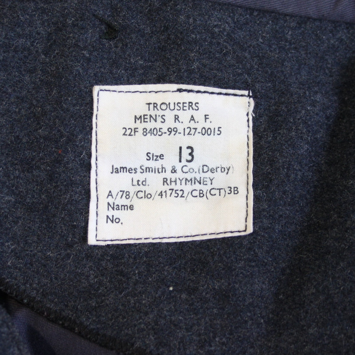 Genuine Surplus British RAF Vintage Blouson Jacket and Trousers Set (3272)