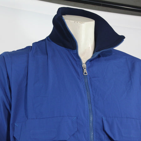 Vintage Tracksuit Top Swedish Army Jacket Genuine Surplus Polycotton 42" (3902)