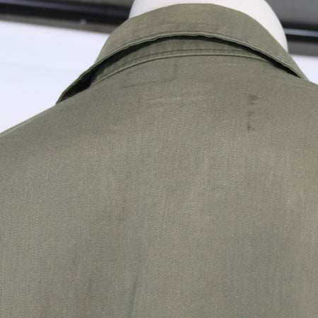 Vintage US Army Shirt Badged Olive Utility Shirt Genuine Surplus 38-40"  (4130