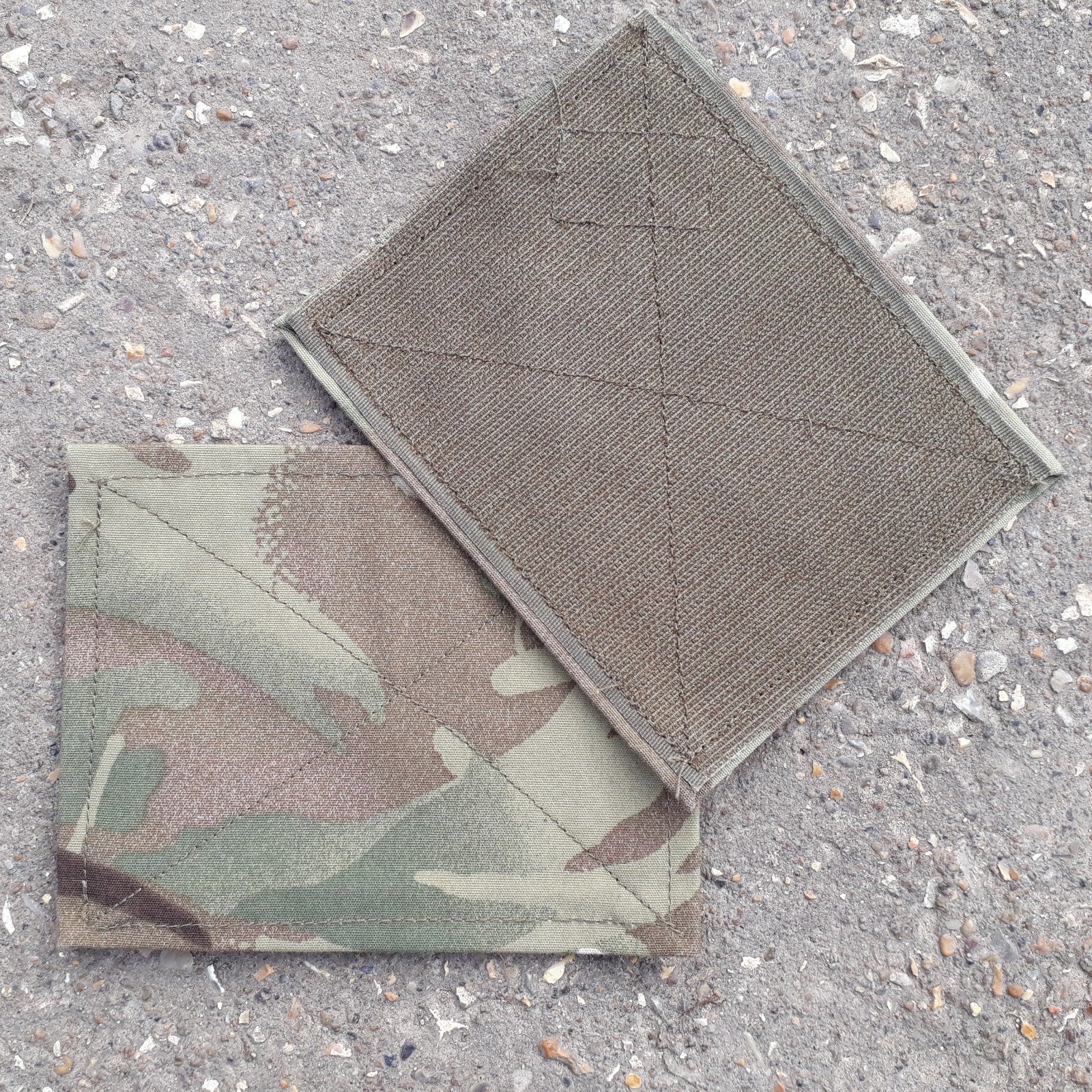 Genuine Surplus British Forces Blanking Patches Hook & Loop MTP Pair