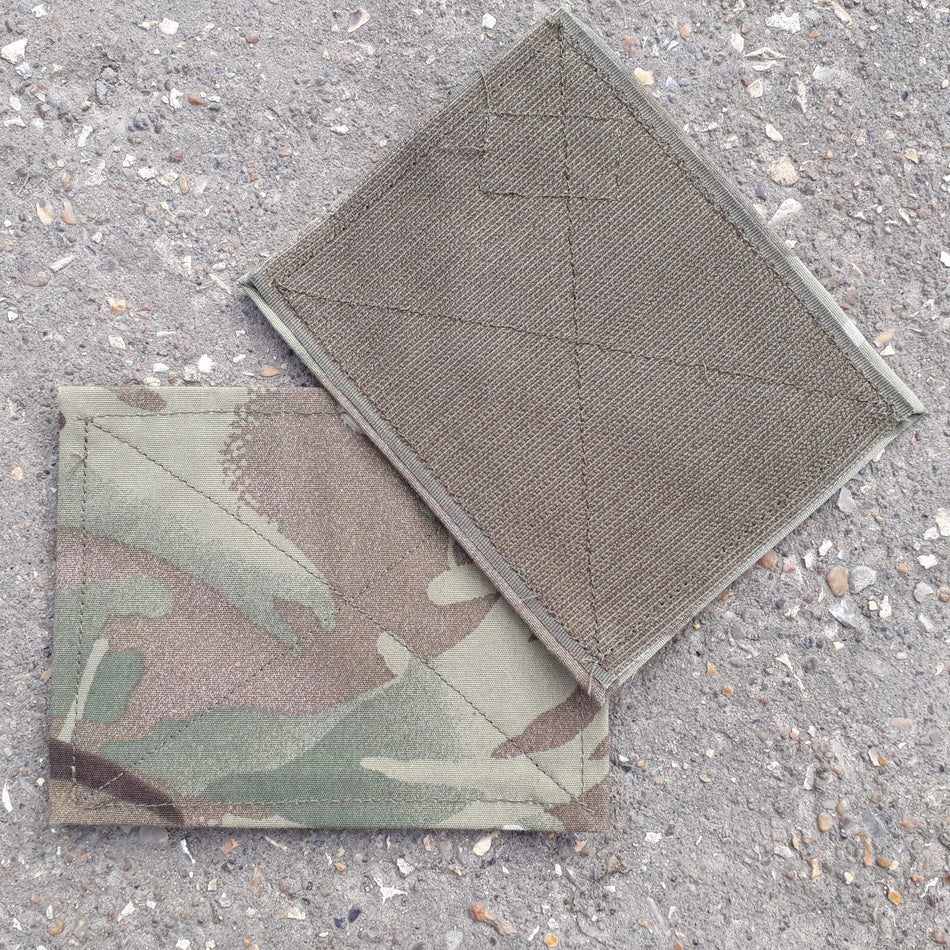 Genuine Surplus British Forces Blanking Patches Hook & Loop MTP Pair