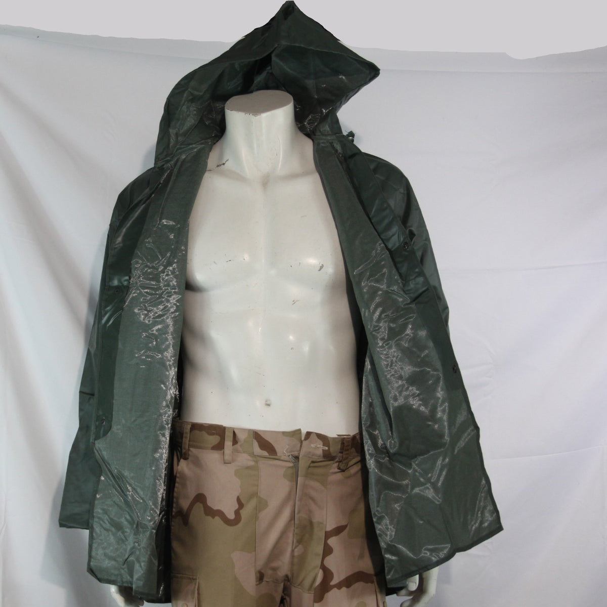 Grade 1 Waterproof PVC Jacket Genuine Surplus Spanish Army Unlined 38-40" (3750)