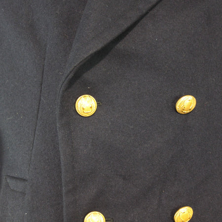 Mens French Airforce Overcoat Greatcoat Genuine Surplus 38-40" Chest (3513)