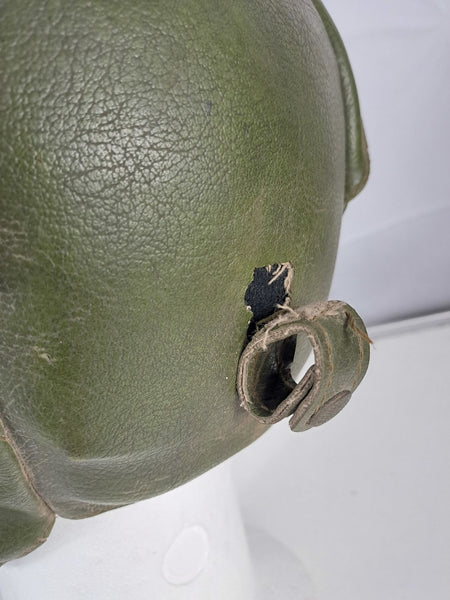 Genuine Surplus French Army Tank Helmet Padded Leather Flexible (1739)